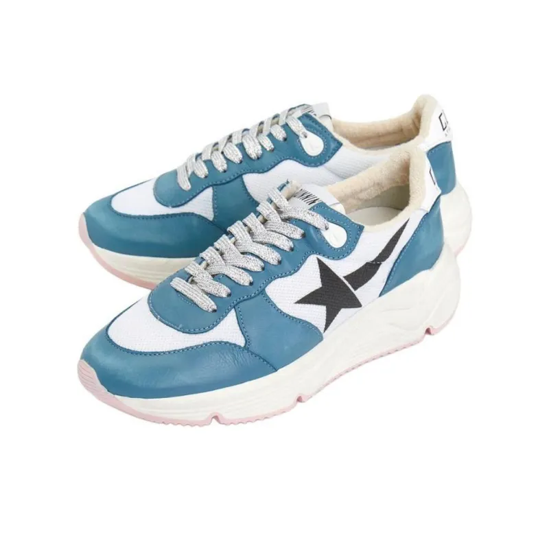 Golden Goose Running Sole Low Top Casual Shoes Women's Blue-3