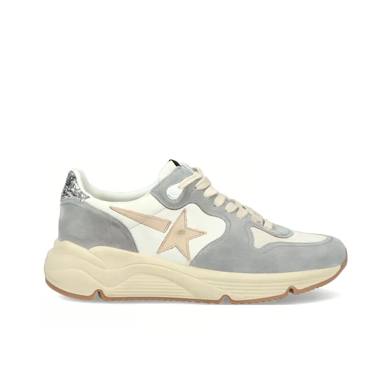 Golden Goose Running Sole Grey Cream Smoke Women's-1
