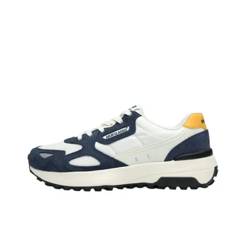 AKIII CLASSIC HERITAGE JOGGER Athletic Shoes Low Top Casual Shoes Unisex Dark Blue Yellow Multicolor