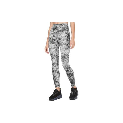 Lululemon Wunder Under Sports Pants Women's Black/White Print