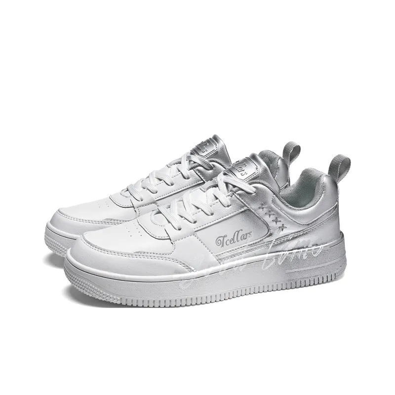 TCELLARS Skateboard Shoes Unisex Low Top White-74