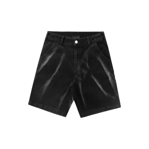 False Perception Casual Shorts Unisex Washed Black