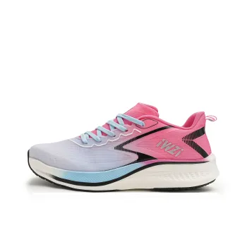IWZI Anti Slip Wear Resistant Low Top Running Shoes Unisex Violet Blue Pink