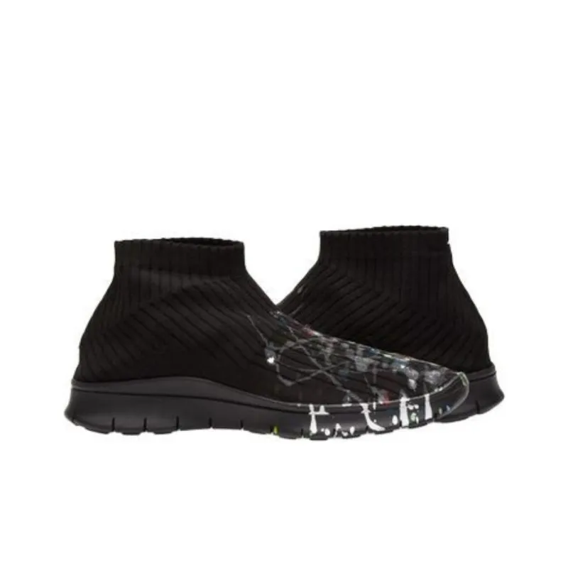 Maison Margiela Mid Top Casual Shoes Men's Black-3