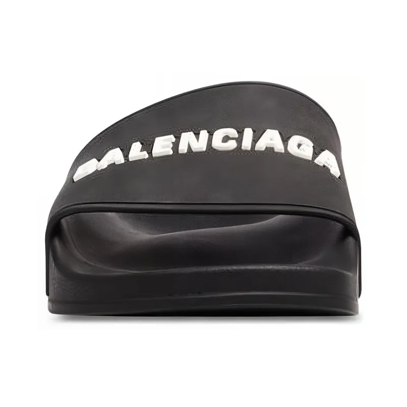 Balenciaga Pool Slides 'Black'-1