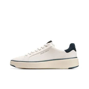 COLE HAAN Low-Top Skateboard Shoes Men's Cream White/Dusty Blue