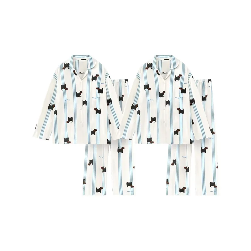 O'MESIK Pajama Set Unisex White-2