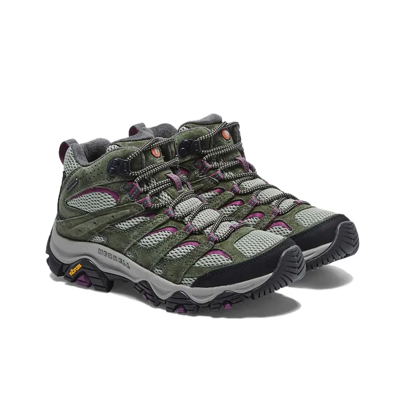 MERRELL Women's Moab 3 Mid 'Lichen Mulberry' Women's-1