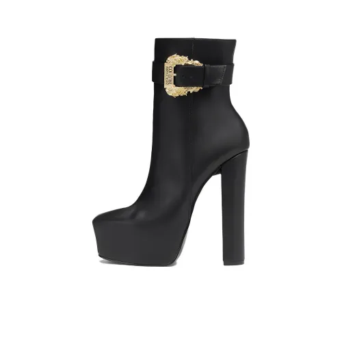 VERSACE JEANS Couture Barocco-buckle 140mm Platform Boots