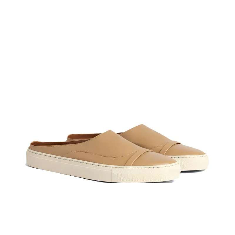 Malone Souliers Wrap-toe Slippers Men's Tan-2