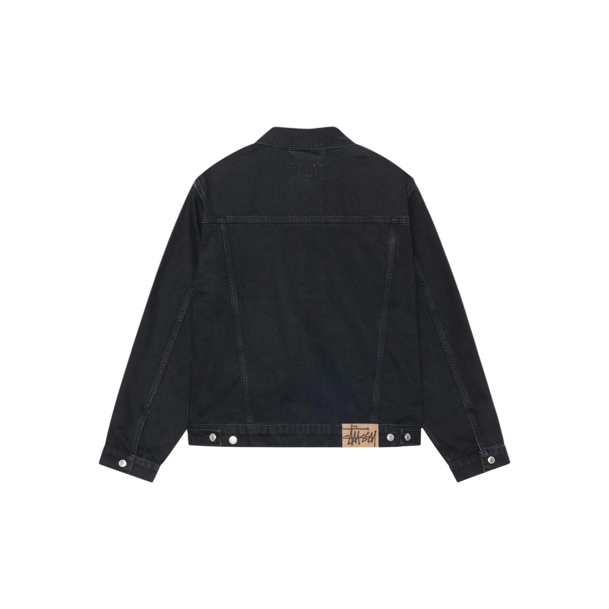 Stussy Denim Trucker Jacket Black - POIZON