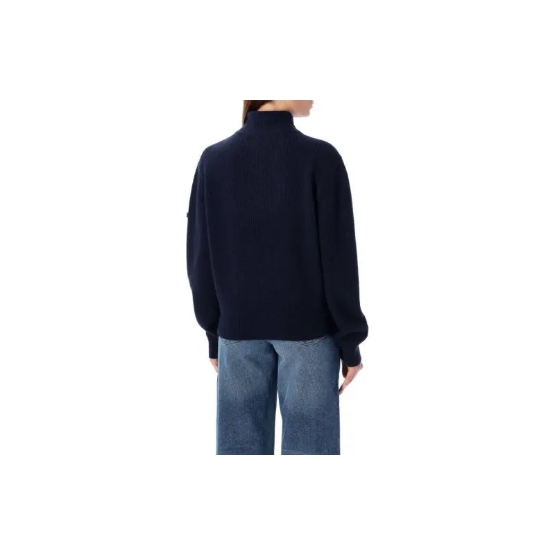 A.P.C Jana Zip-Up Knitted Cardigan-1