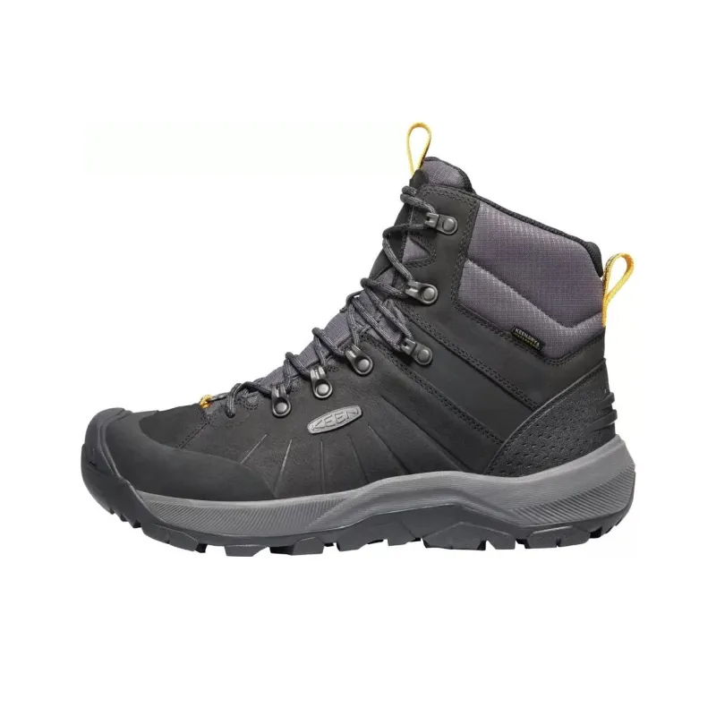 KEEN REVEL MID Polar Slip Resistant, Abrasion Resistant, Waterproof Mid Top Hiking Shoes Men's Black Gray-0