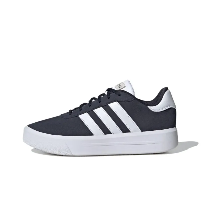 Adidas Court Anti Slip Wear Resistant Low Top Skateboard Shoes Women's Black-0