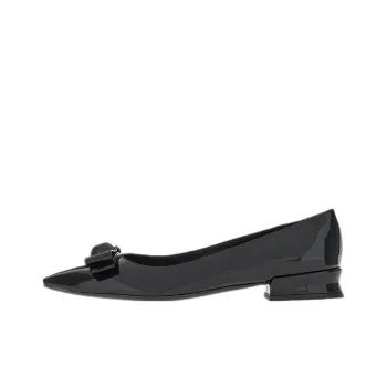 FERRAGAMO Vara Flat Shoes Women's Black