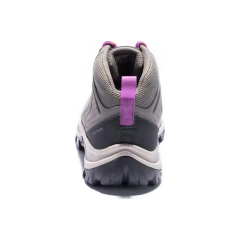 Columbia Anti Slip Wear Resistant Mid Top Hiking Shoes Women's Gray Pink-3