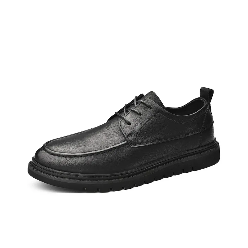 King Jinmai Men's Casual Shoes Men Low Top Black, Brown-2