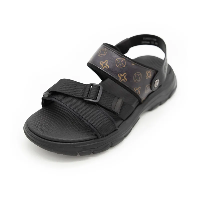 Satchi Beach Sandals Men's Black-1