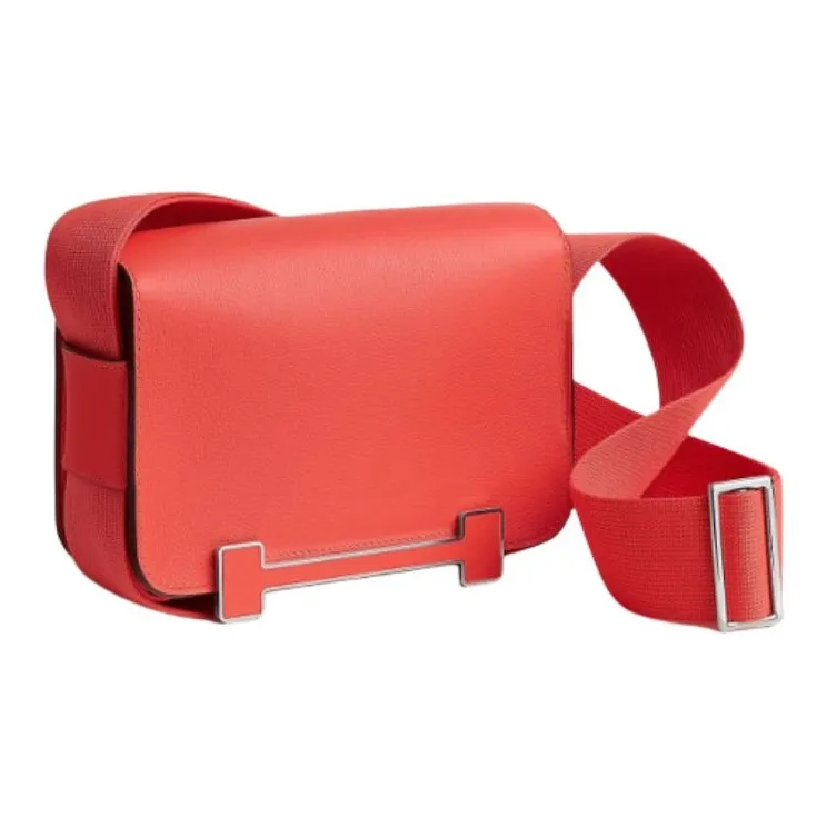 HERMES Geta Evercolor Calfskin Wooden Sandal Bag Crossbody Bag Shoulder Bag Women's Orange-1