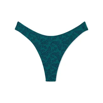 Victoria's Secret Stretch Cotton High-Leg Scoop Thong Panty / STB Underpants Women's 1 Pack Green