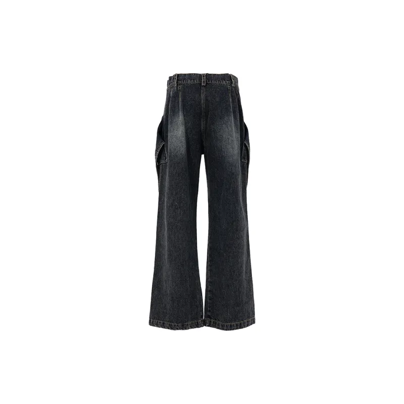 BENMYSHOWER Jeans Unisex Navy Blue-1