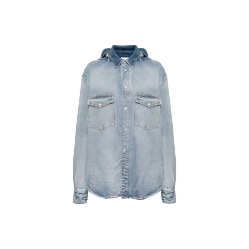 Vetements Denim Jackets Women's Light Blue