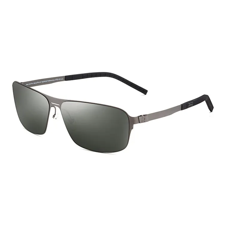 Jeep Titanium Β Titanium Square Sunglasses Men's-3