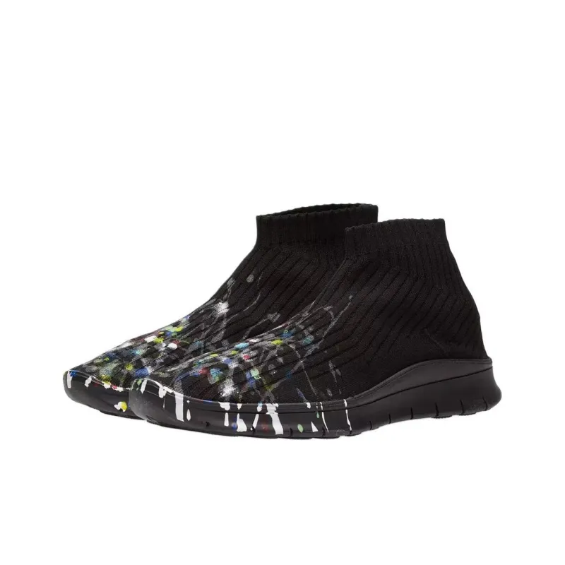 Maison Margiela Mid Top Casual Shoes Men's Black-2