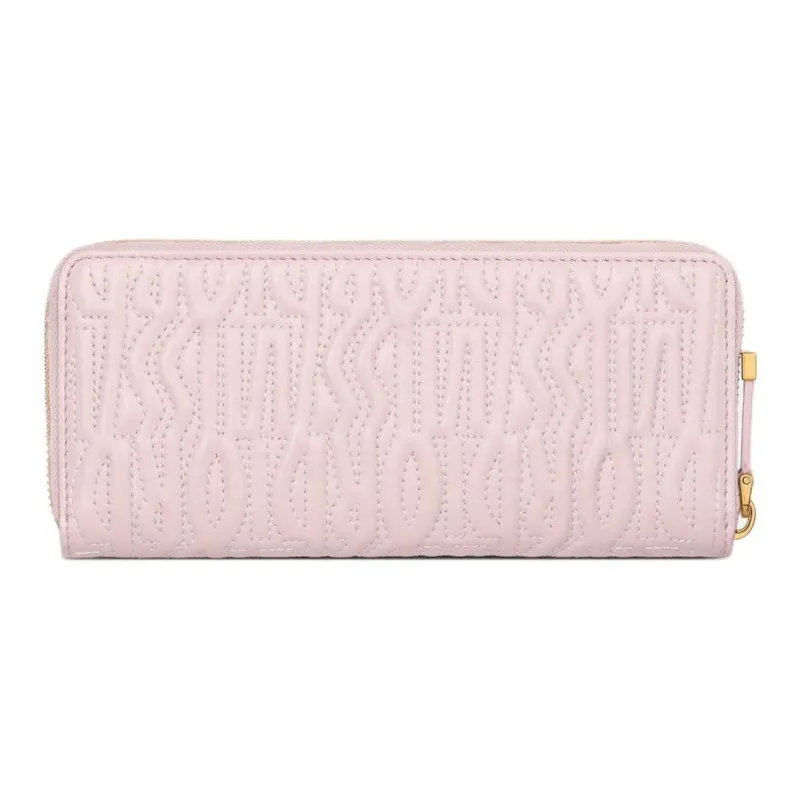 DIOR Quilting Lambskin Wallet Women's Pink-2