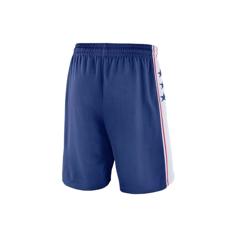 NBA x Nike Philadelphia 76ers Persons Team ICON Collection Swingman Shorts Basketball Shorts Men's Blue/White-1
