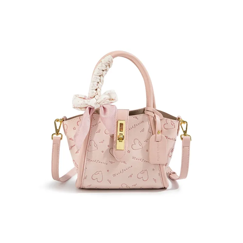 MACKJANICE Handbags Heart Embossed Pink-1