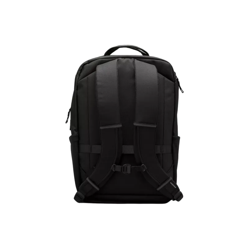 Lululemon Recycled Polyester Backpack Regular Unisex Black & Horizontal Stripe Gray-1