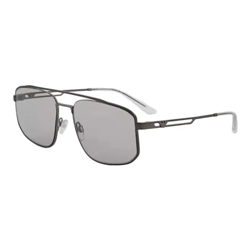 EMPORIO ARMANI Metal Aviator Sunglasses Men's Gray-0