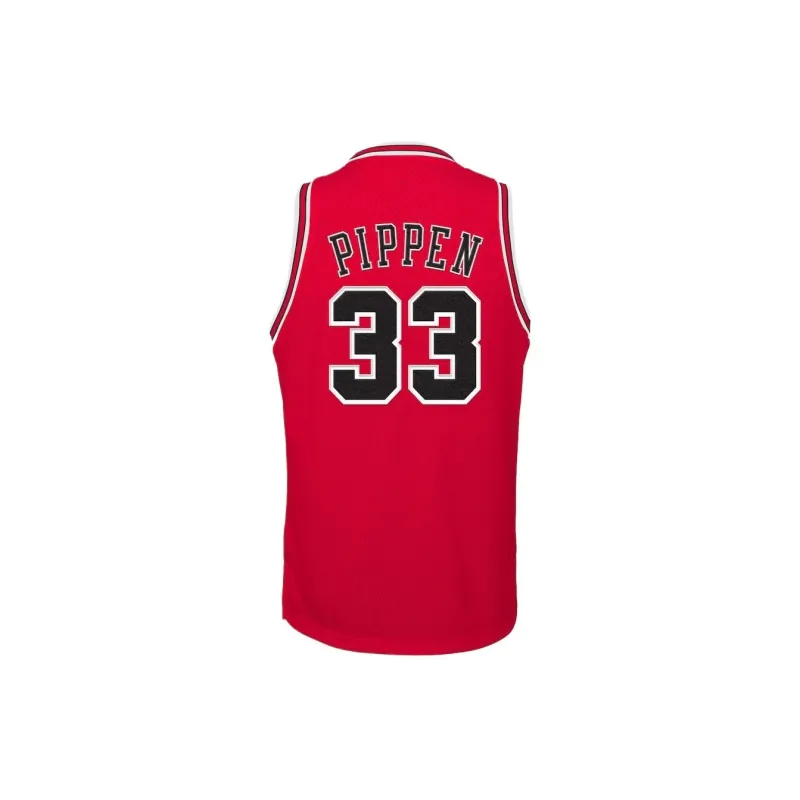 NBA Chicago Bulls Scottie Pippen Basketball Jerseys Unisex Red-1