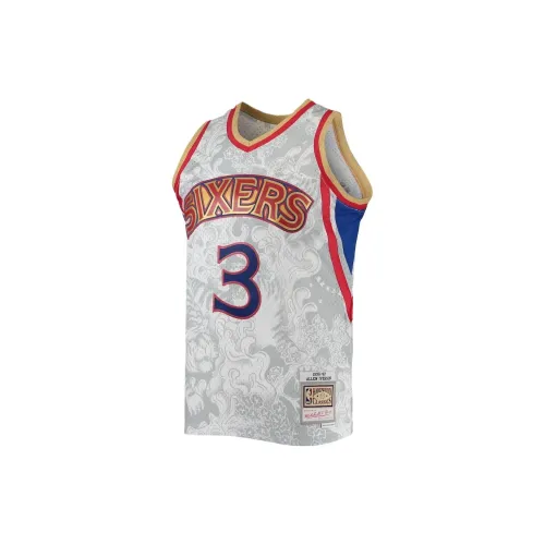 Mitchell Ness X NBA Philadelphia 76ers Basketball Jerseys Men White