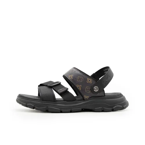 Satchi Beach Sandals Men Black