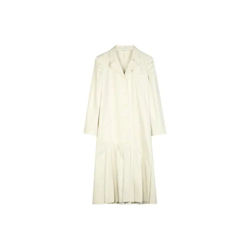 BLUEerror Long-Sleeved Dresses Women's Cream Yellow