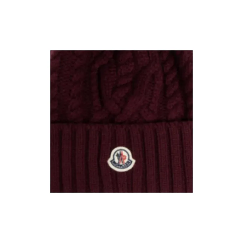 Moncler Pom Pom Embellished Knitted Beanie-2