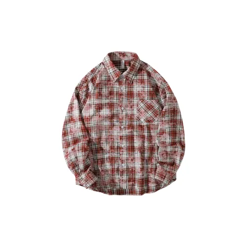 JIMI&JONS Shirts Unisex Red/White Plaid