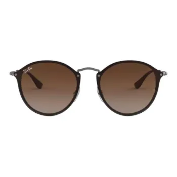 RayBan Metal Round Sunglasses Unisex Black