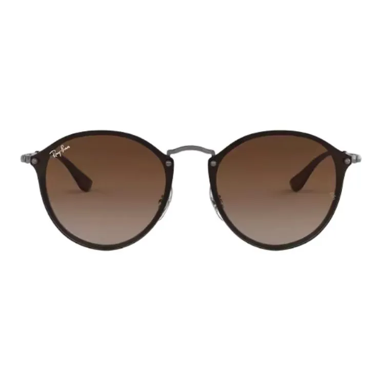 RayBan Metal Round Sunglasses Unisex Black-0