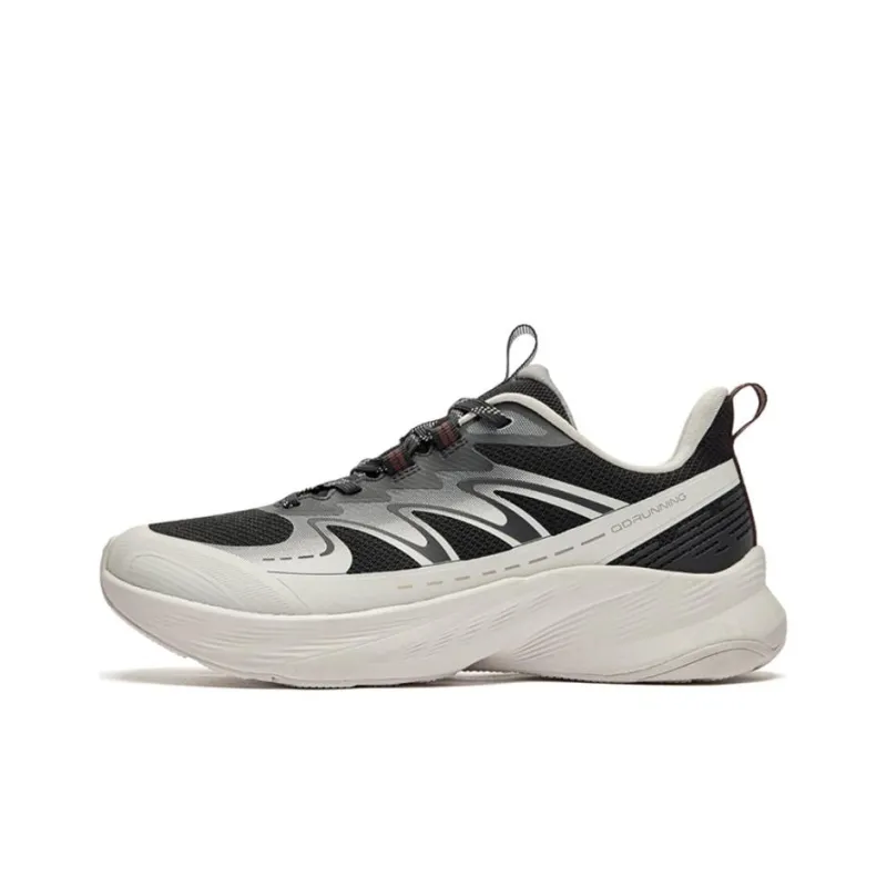 QIAODAN Anti Slip And Wear Resistant Breathable Low Top Casual Running Shoes Women's Black White-0