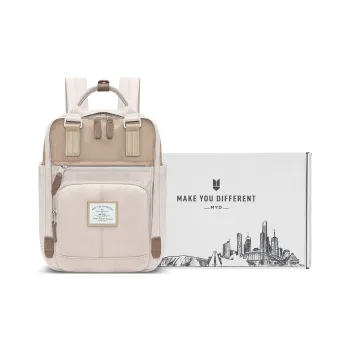 MYD High Quality Polyamide Backpack Handbag Trumpets Women's Nut Latte