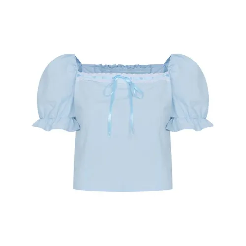 Letter From Moon Shirts Women's Sky Blue