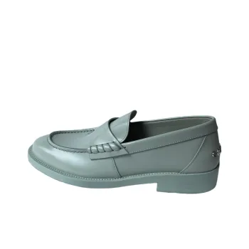 CHANEL Loafers Women's Light Green