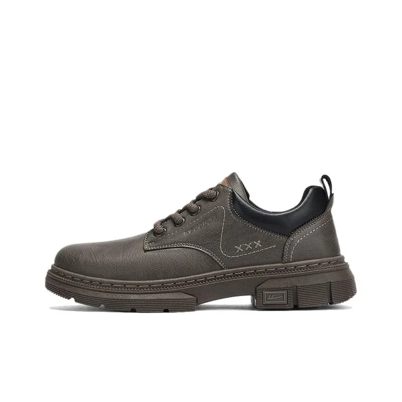 Warrior Dress Shoes Men's Dark Khaki Black-0