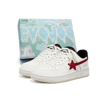 CVOJOO Gift Box Set Stars Collection Low-Top Skateboard Shoes Unisex Red