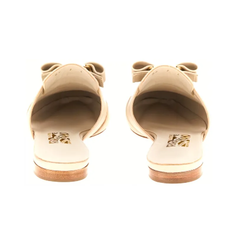 FERRAGAMO Vara Stylish Sandals Women's Beige Yellow-3