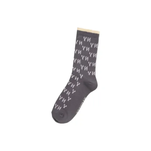 MLB New York Yankees Mid Calf Socks Unisex 1 Pack Gray