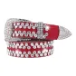 Genuine Leather Full Diamond Red